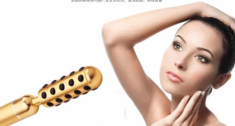 Natural germanium stone beauty bar facial skin care tools 24 k vibration beauty bar Facial ministry massager thin face beauty eq
