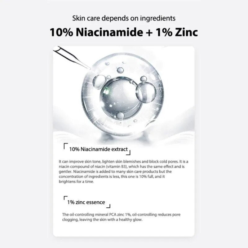 Niacinamide 10% + Zinc 1% Face Serum Original Products Oil Balance Ordinary Whitening Moisturizer Essence Hydrating Skin Care