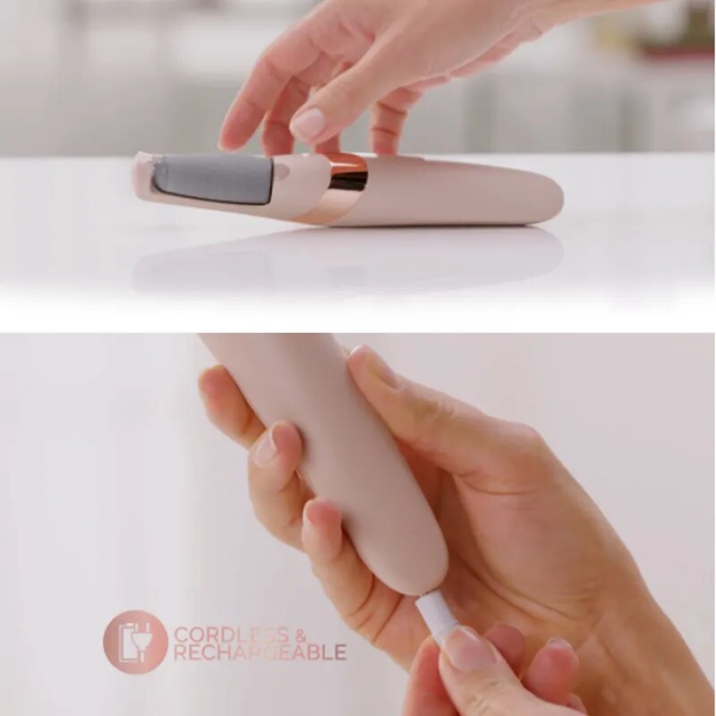 Foot Dead Skin Remover Rechargeable Foot Scrubber Electric Grinder Professional PedicureTools Foot File and Callus Remover