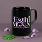 Black Esthi Moon Glossy Mug