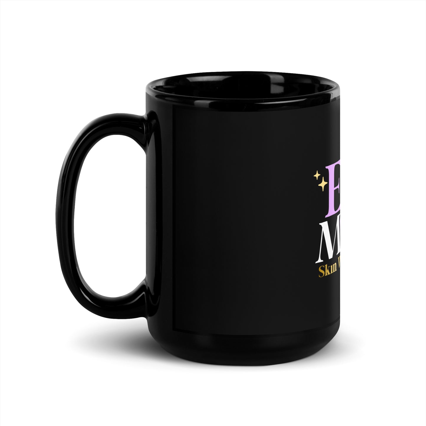 Black Esthi Moon Glossy Mug